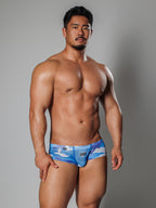 [4057] ZEPHYR CAMO MESH super low-rise short boxer briefs