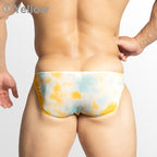 【3887】TIE-DYE super low-rise bikini