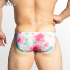 【3887】TIE-DYE super low-rise bikini