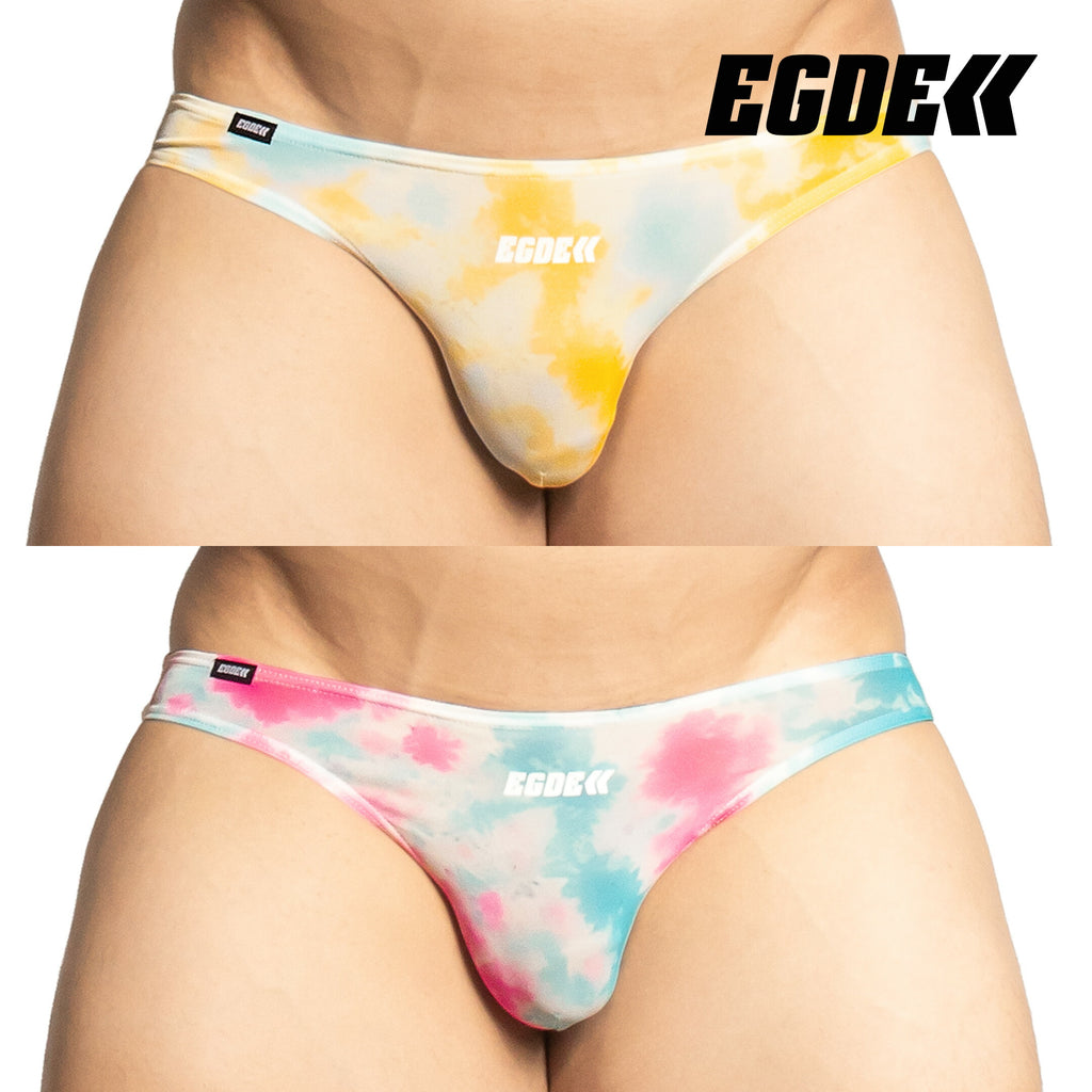 【3887】TIE-DYE super low-rise bikini