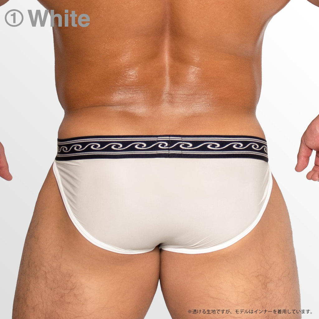 【4196】波霧 -NAMIGIRI- see-through super low-rise sports briefs