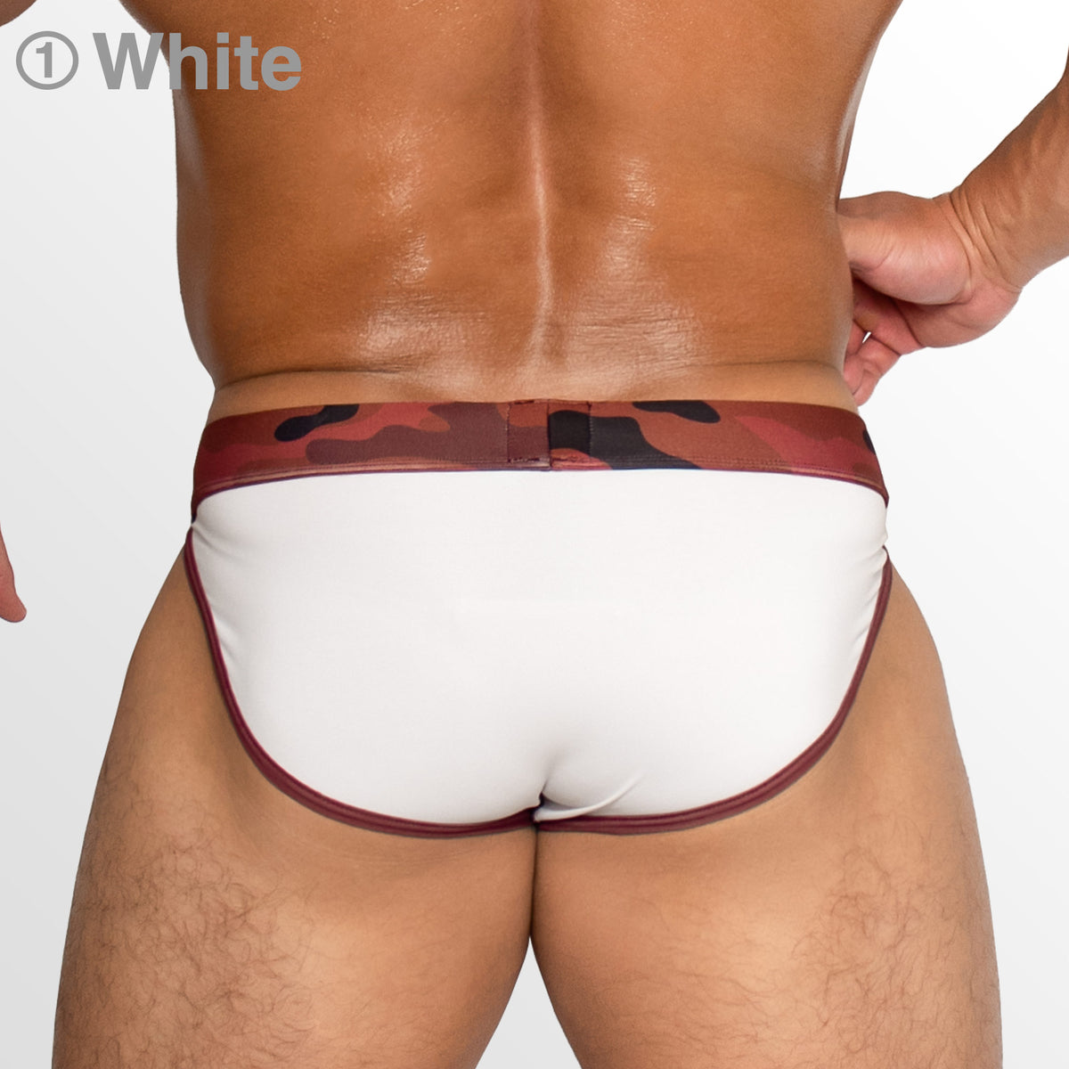 【4198】MIXIM CAMO super low-rise sports briefs
