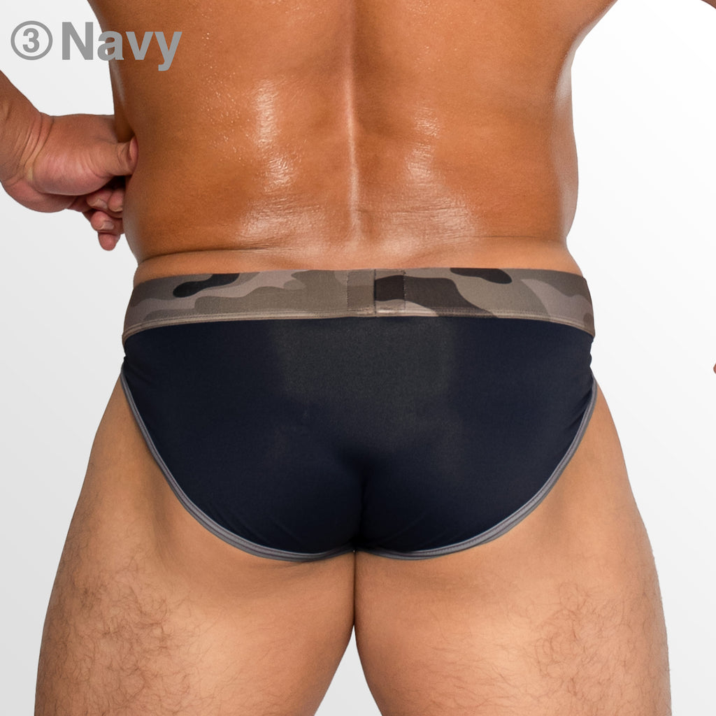 【4198】MIXIM CAMO super low-rise sports briefs