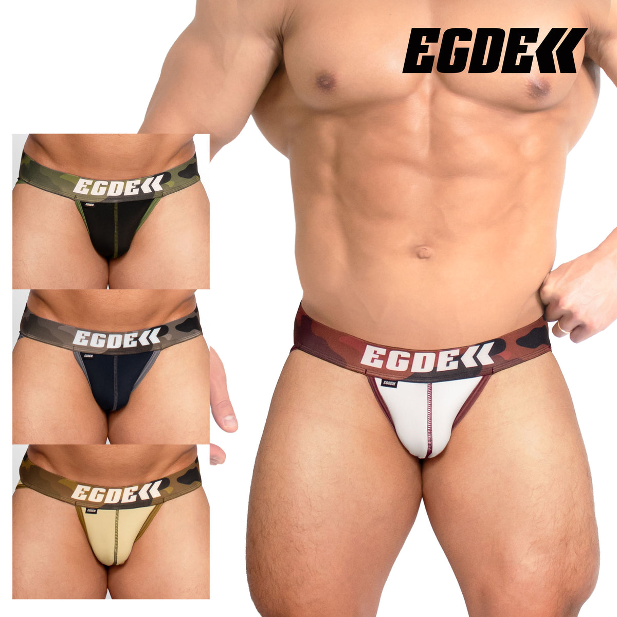 【4198】MIXIM CAMO super low-rise sports briefs