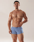 【3875】GINGHAM CHECK super low-rise trunks