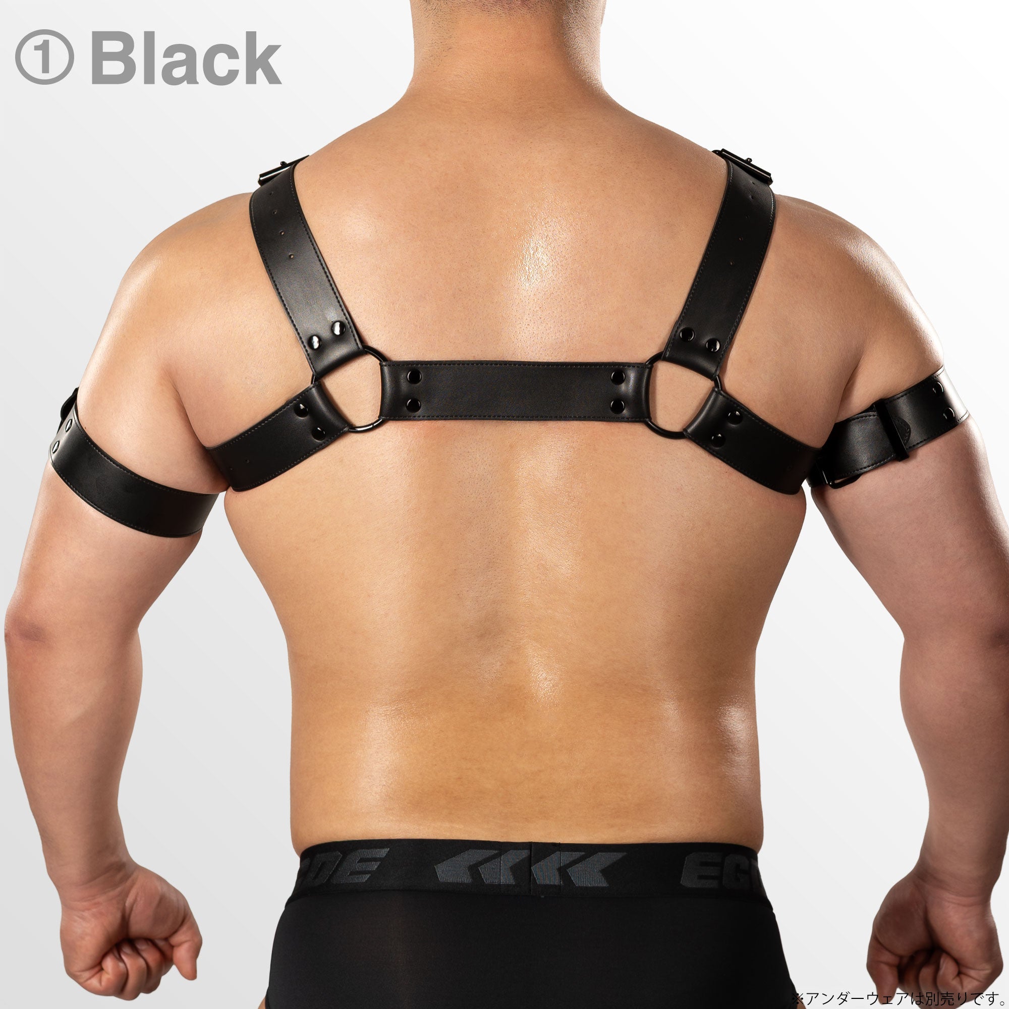 【3510】ULTIM pvc leather body harness & armband set