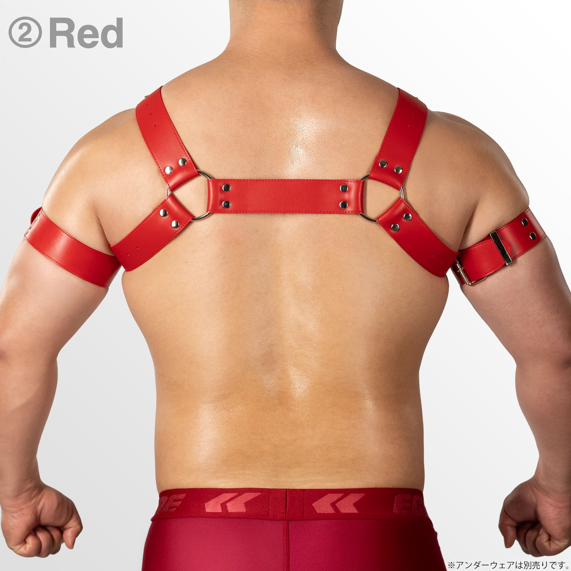 【3510】ULTIM pvc leather body harness & armband set