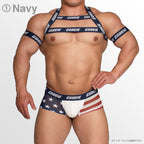【4028】STARS AND STRIPES wline harness & armbands set