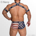 【4028】STARS AND STRIPES wline harness & armbands set