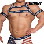 【4028】STARS AND STRIPES wline harness & armbands set