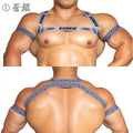 【4164】夜濤月照 -YATO GESSHO- harness & armbands set