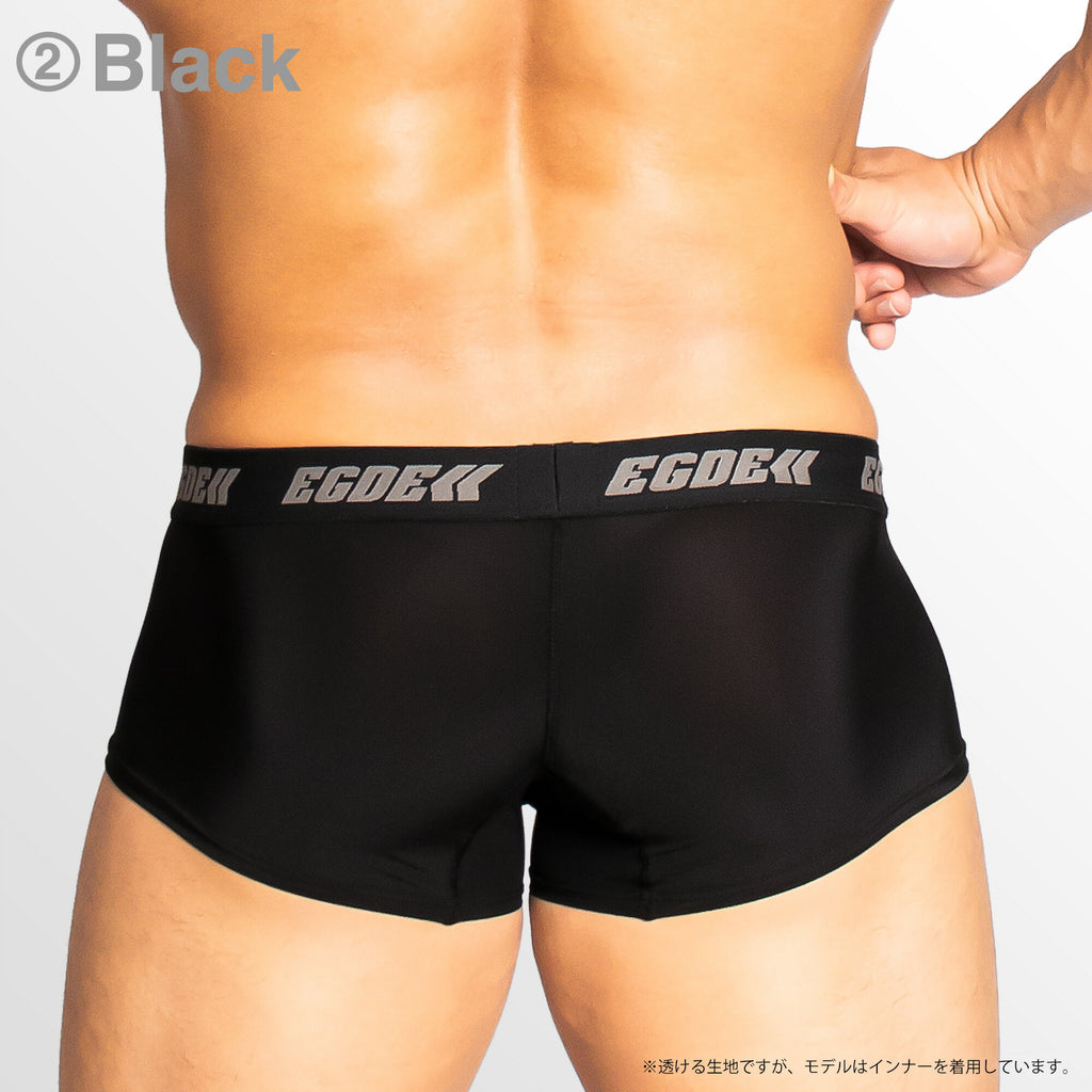 【4074】ELEMENT AIR see-through super low-rise short boxer pants