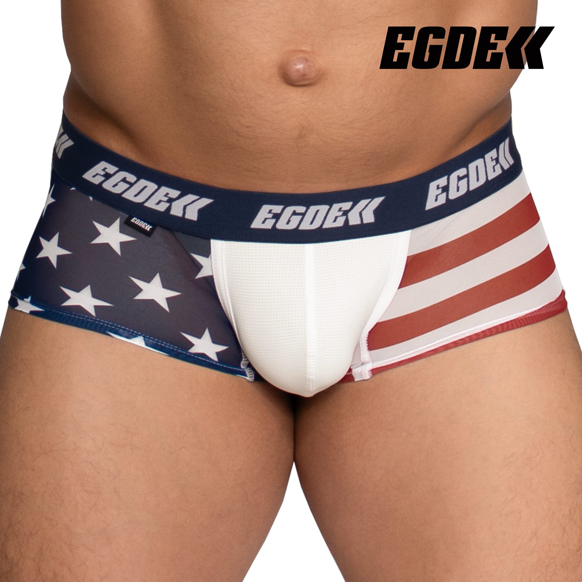 【4026】STARS AND STRIPES 網眼超低腰短款四角內褲