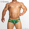 [4057] ZEPHYR CAMO MESH super low-rise short boxer briefs