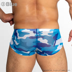 [4057] ZEPHYR CAMO MESH super low-rise short boxer briefs