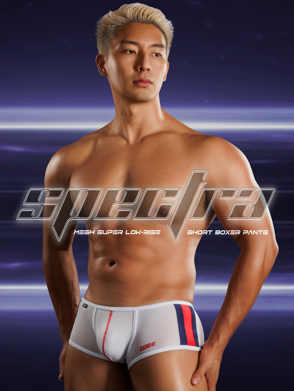 【4195】SPECTRA mesh super low-rise short boxer pants