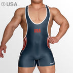 【4027】STARS AND STRIPES singlet