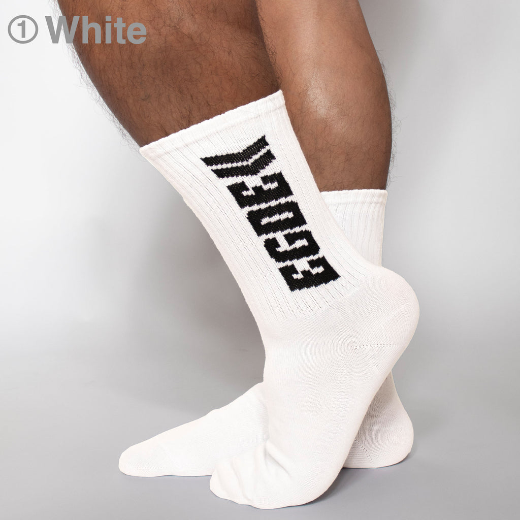 [4134] EGDE LOGO middle socks