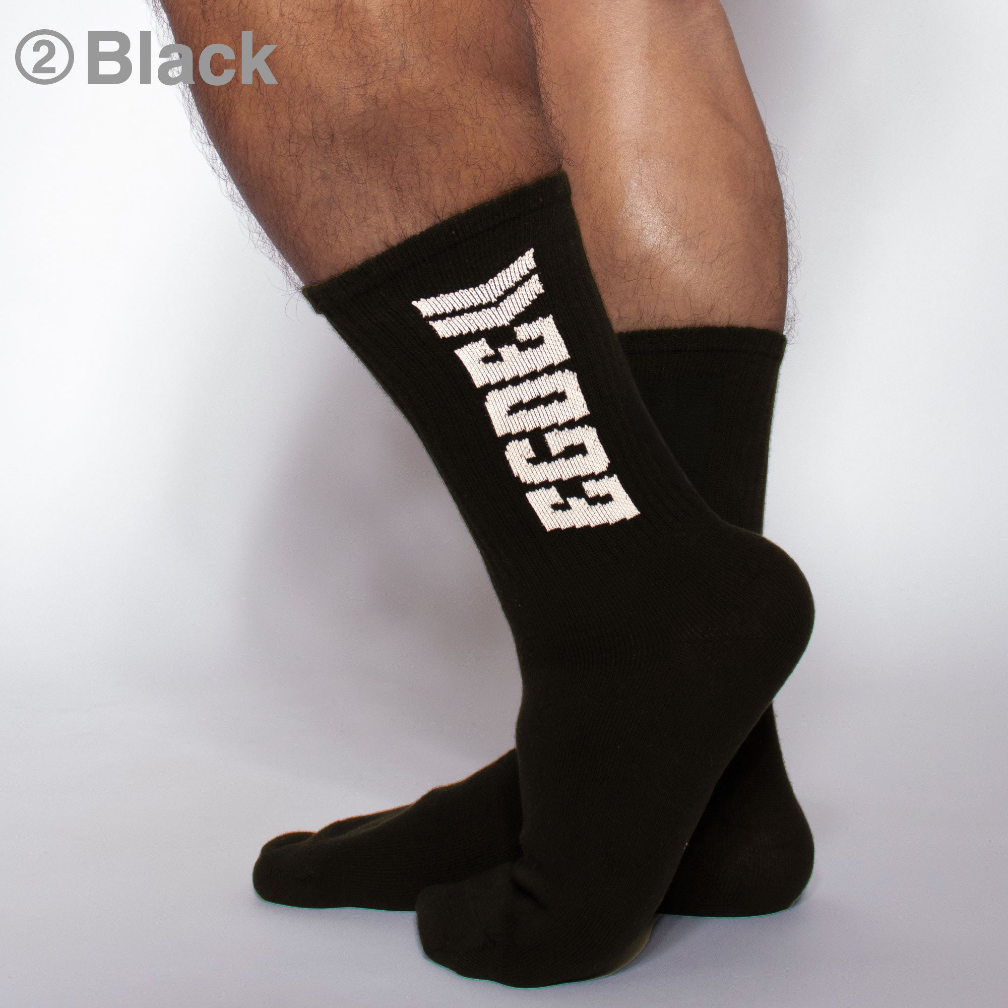 [4134] EGDE LOGO middle socks