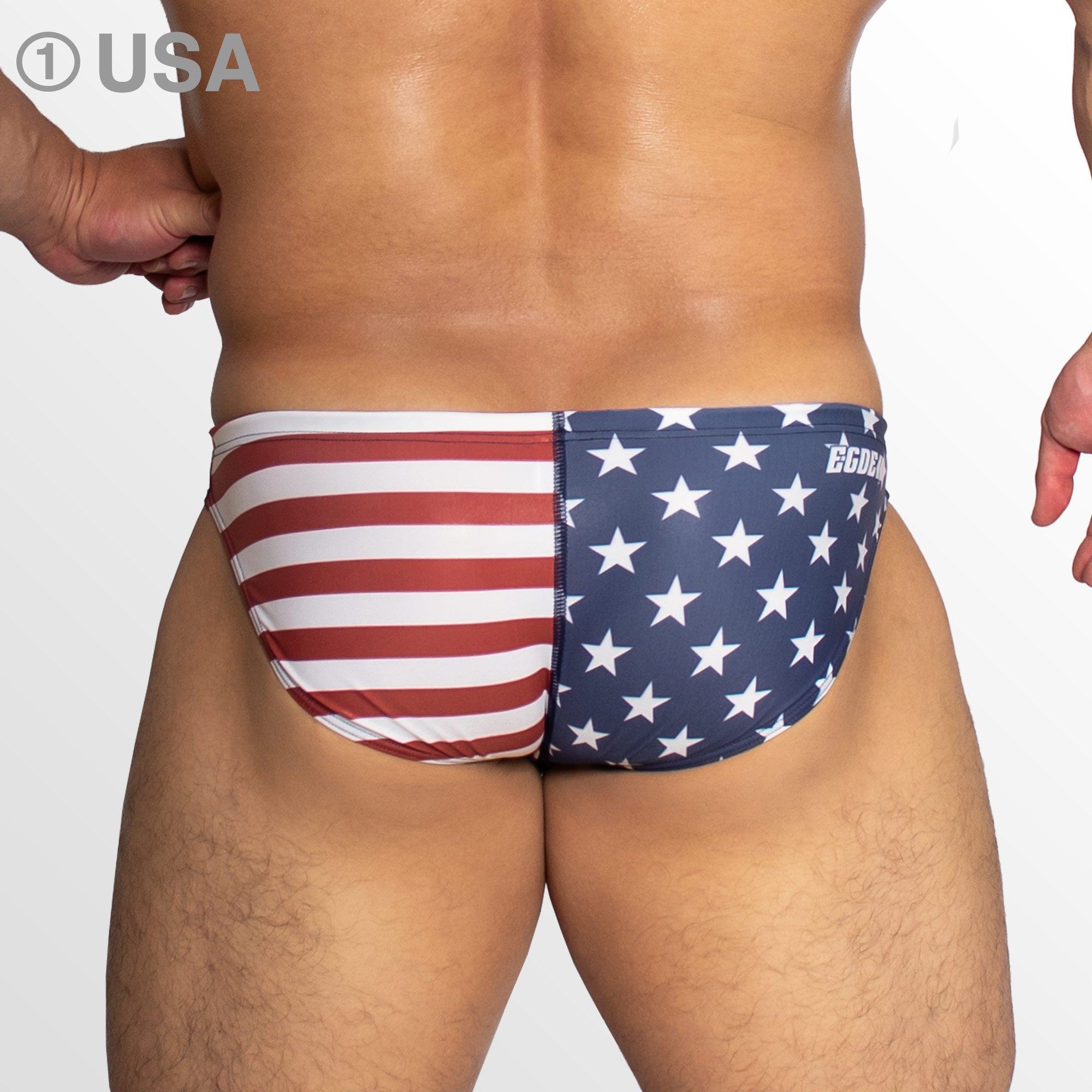 【4063】STARS AND STRIPES super low-rise swim bikini