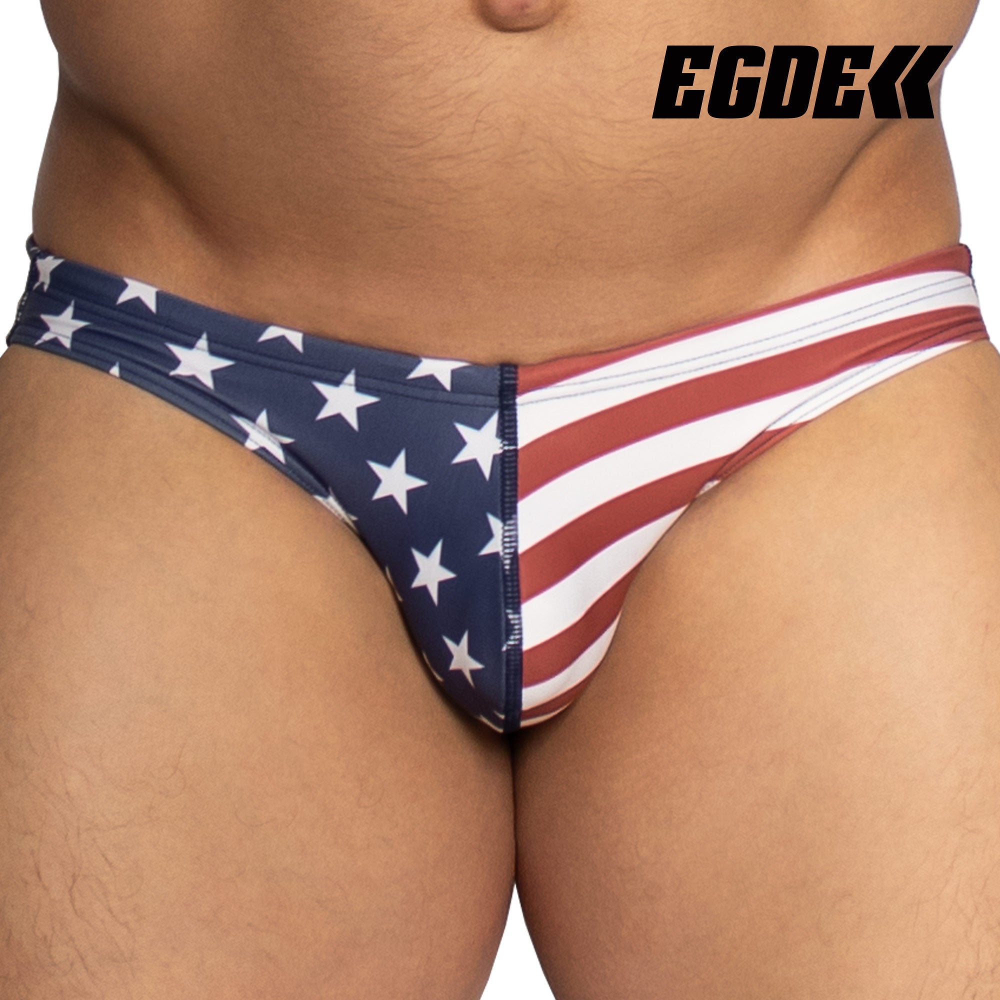 【4063】STARS AND STRIPES super low-rise swim bikini