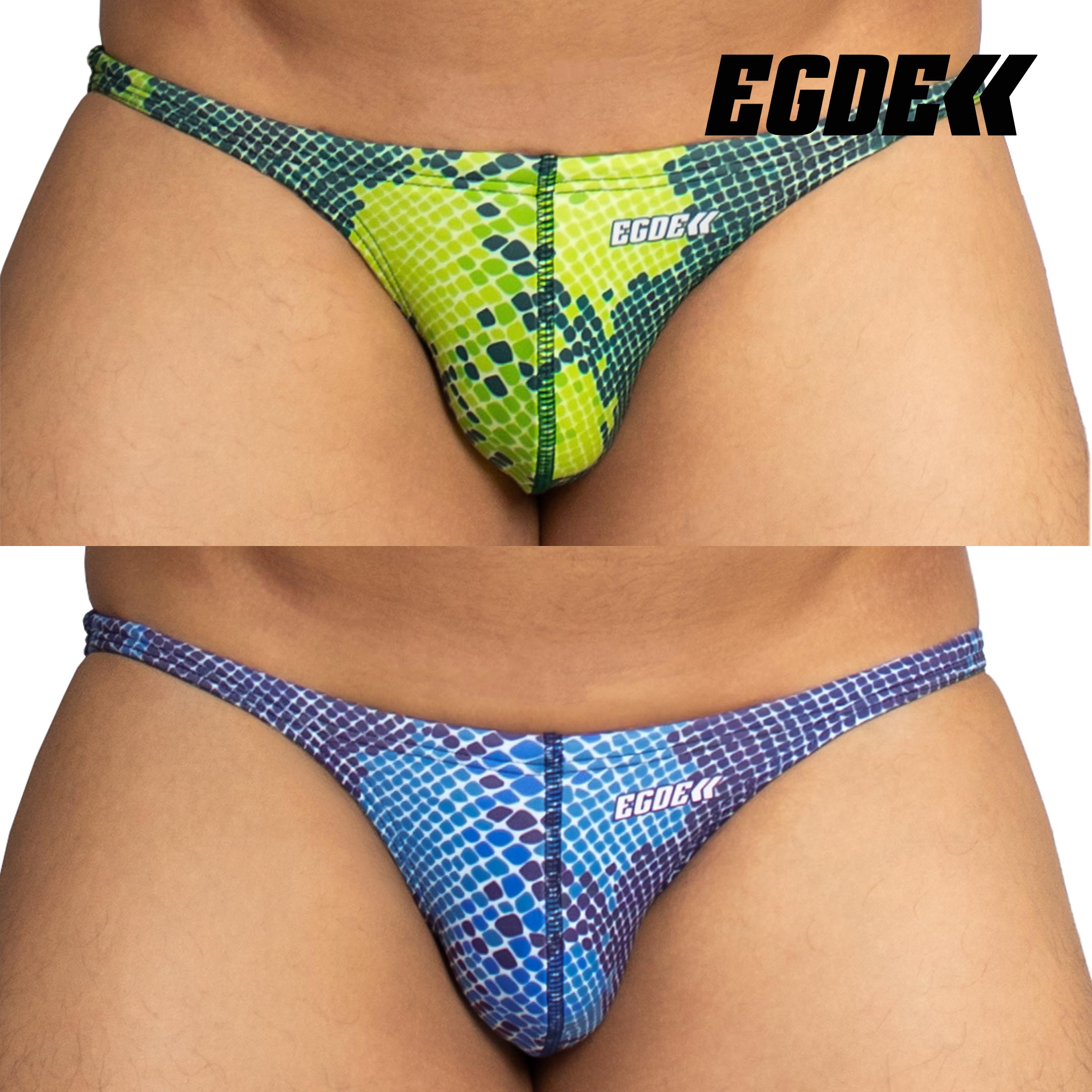 【4097】SNAKE super low-rise swim bikini