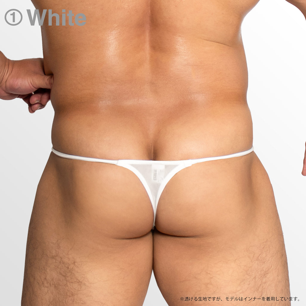 【4072】FROST γ see-through ultra low-rise string t-back