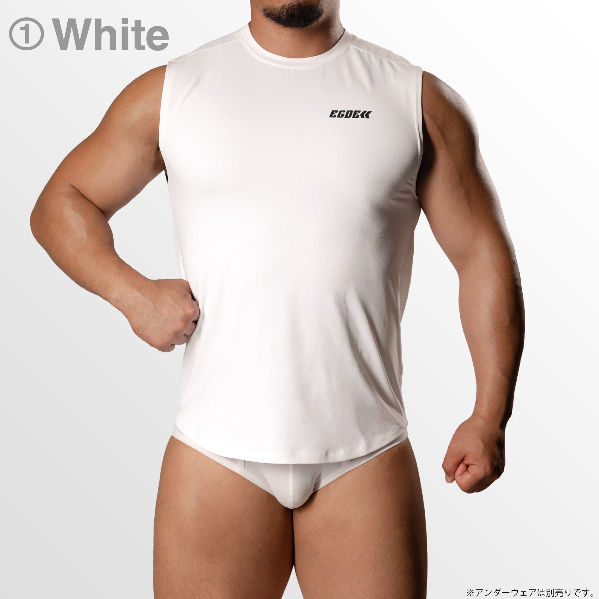 【4050】EGDE LOGO Sleeveless Tank Top