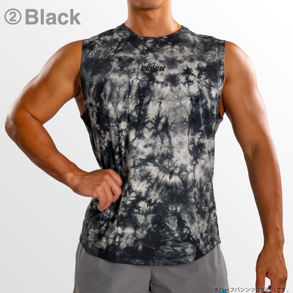 【4084】TIE-DYE sleeveless tank top