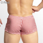【3875】GINGHAM CHECK super low-rise trunks