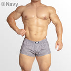 【3875】GINGHAM CHECK super low-rise trunks