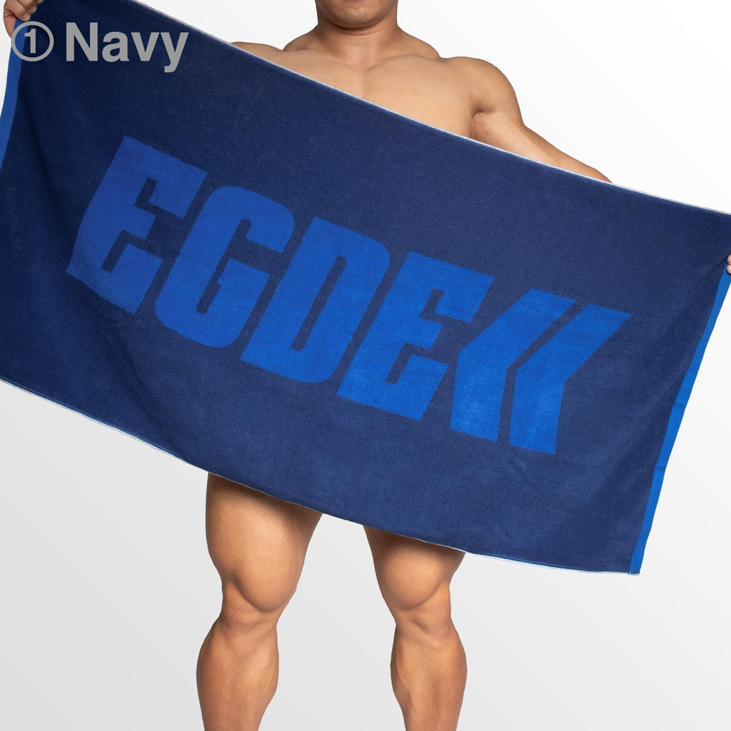 [3932] EGDE LOGO jacquard bath towel